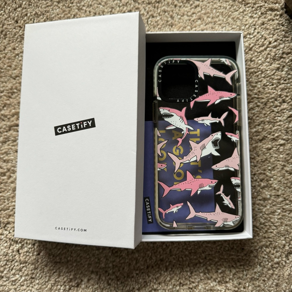 iPhone 12 Pro Pink Sharks Case by Casetify